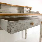 Birou realizat manual din lemn masiv cu 4 sertare Made in Italy - Amela Viadurini