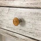 Birou realizat manual din lemn masiv cu 4 sertare Made in Italy - Amela Viadurini