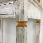 Birou realizat manual din lemn masiv cu 4 sertare Made in Italy - Amela Viadurini