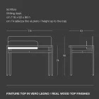 Birou modern din metal colorat și lemn de stejar de design italian - Nadin Viadurini