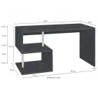Birou alb sau ardezie din lemn de design italian 3 dimensiuni - Michel Viadurini