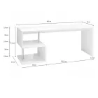 Birou alb sau ardezie din lemn de design italian 3 dimensiuni - Michel Viadurini