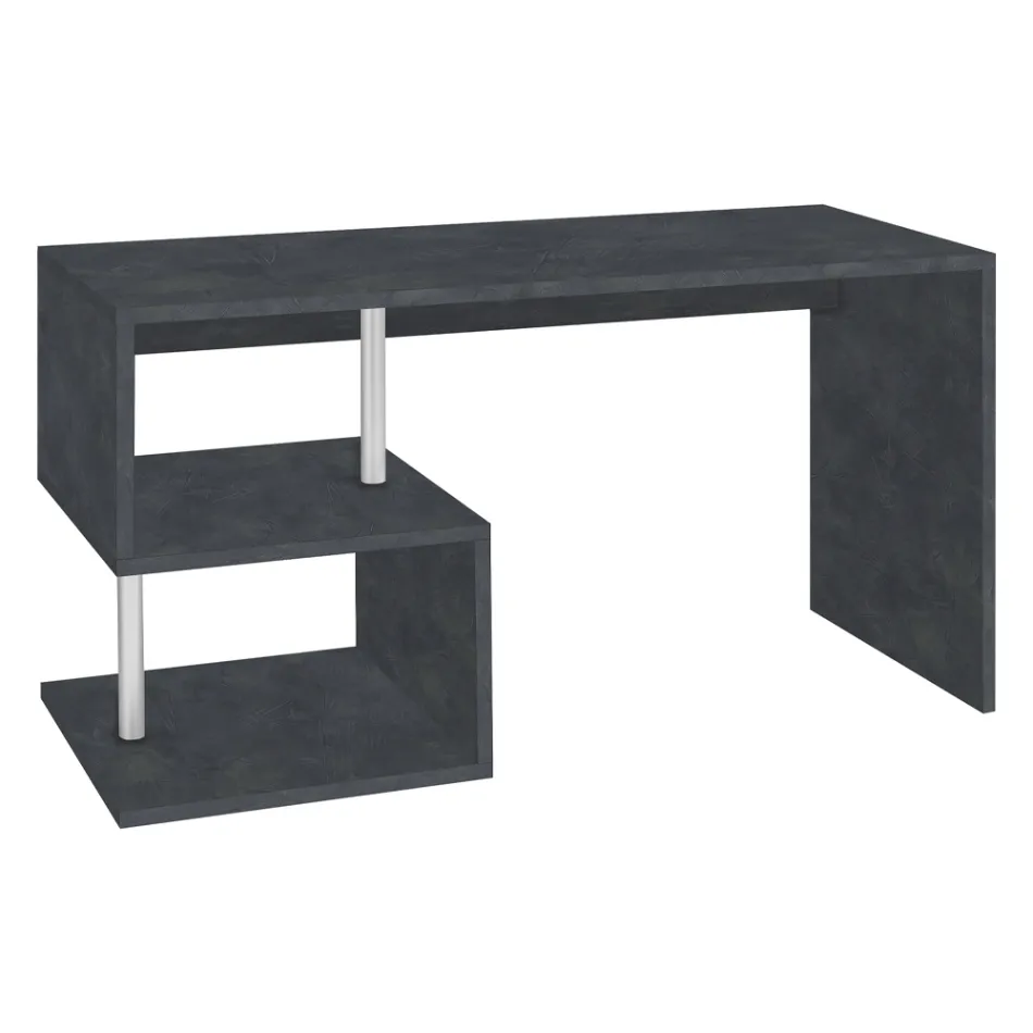 Birou alb sau ardezie din lemn de design italian 3 dimensiuni - Michel Viadurini