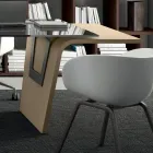 Birou cu blat din sticla Andrea Stramigioli - Frafalla Viadurini