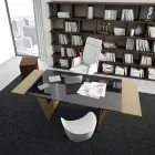 Birou cu blat din sticla Andrea Stramigioli - Frafalla Viadurini