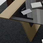 Birou cu blat din sticla Andrea Stramigioli - Frafalla Viadurini