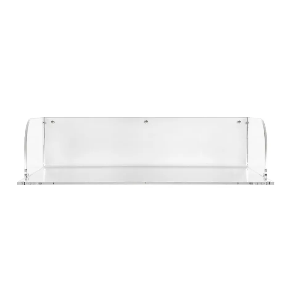 Birou de perete Otilia din plexiglas cu design minimalist, fabricat în Italia Viadurini