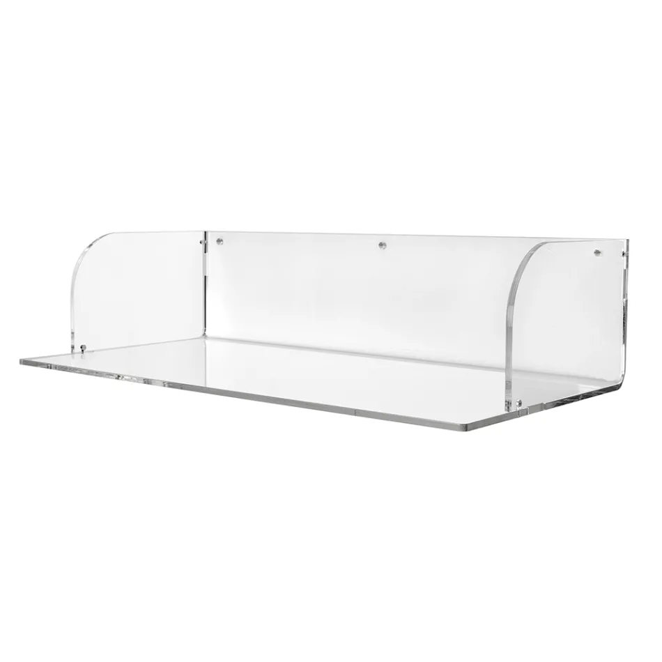 Birou de perete Otilia din plexiglas cu design minimalist, fabricat în Italia Viadurini