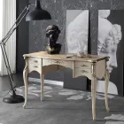 Birou de living din lemn de lux cu 5 sertare Made in Italy - Caligola Viadurini