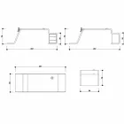 Birou de birou cu sertare de lemn din Italia, Terralba Viadurini