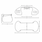 Birou modern de birou de design din Italia, Telese Viadurini