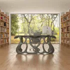 Birou modern de birou de design produs în Italia, Mirto Viadurini