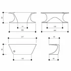 Birou modern de birou produs în Italia, Cerami Viadurini