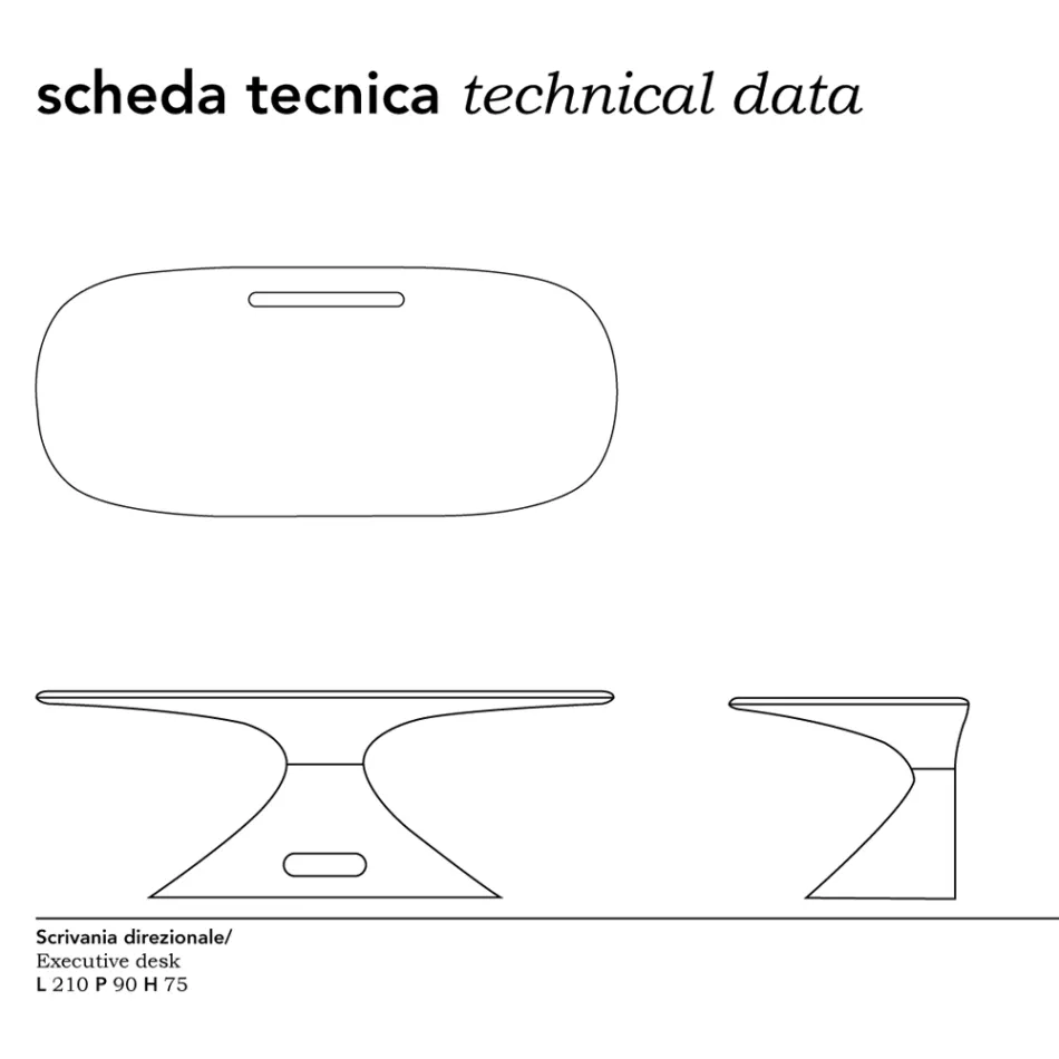 Birou Karim Rashid din rasina - Smania Viadurini