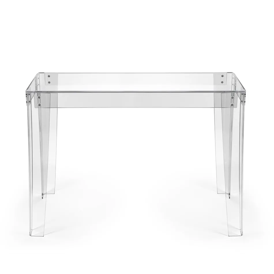 Birou din plexiglas transparent Design modern Made in Italy - Vichy Viadurini