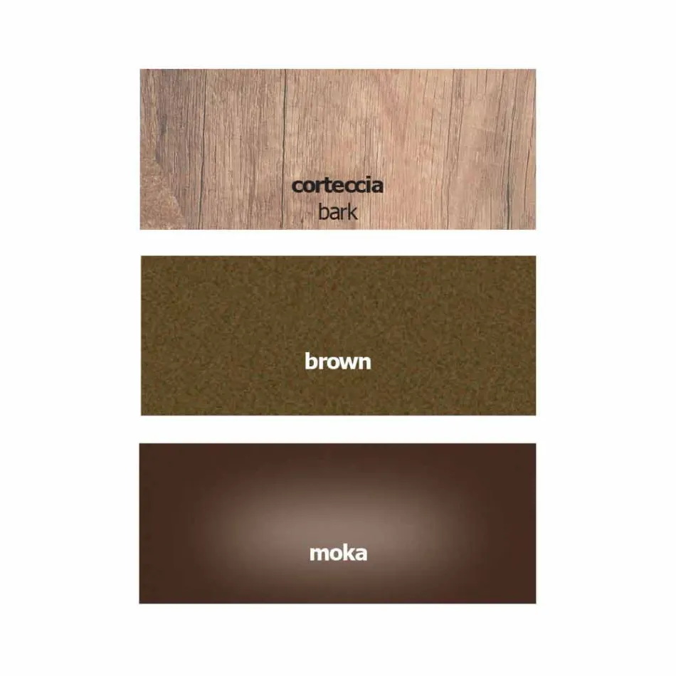 Birou modern din metal și melamină cu sertar Made in Italy - Iridio Viadurini