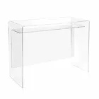 Birou modern din plexiglas transparent, produs în Italia, Barga Viadurini