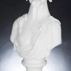 Sculptură din ceramică albă realizată manual 100% Made in Italy Fabas 1 Viadurini