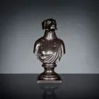 Sculptură artizanală din ceramică neagră 100% Made in Italy Fabas 2 Viadurini