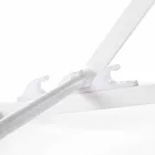 Scaun de masă în aer liber din aluminiu cu scaun din textilen, 4 bucăți - Kailua Viadurini