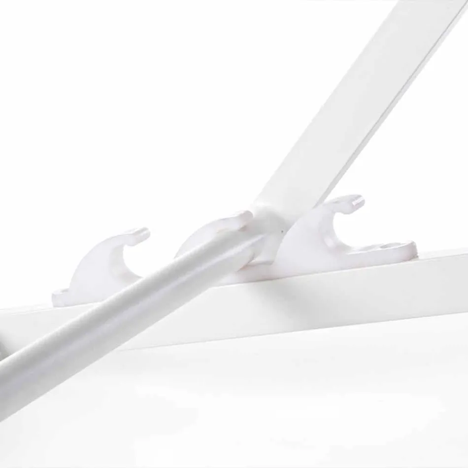 Scaun de masă în aer liber din aluminiu cu scaun din textilen, 4 bucăți - Kailua Viadurini