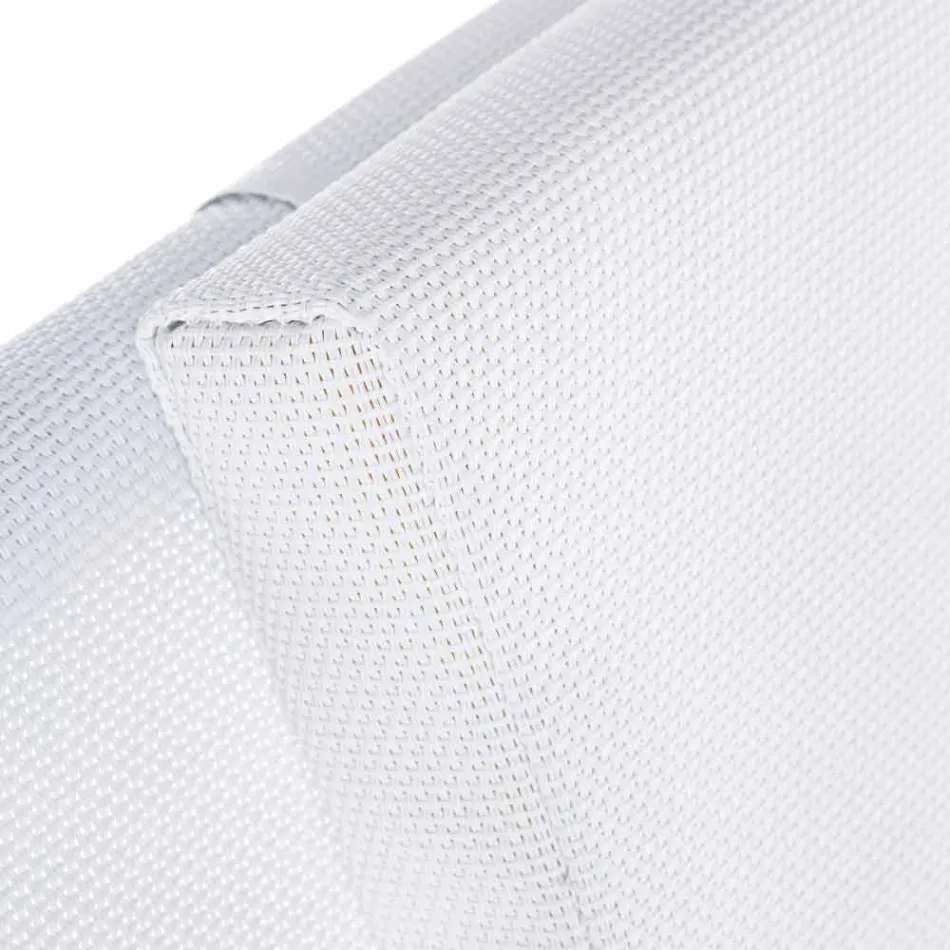 Scaun de masă în aer liber din aluminiu cu scaun din textilen, 4 bucăți - Kailua Viadurini