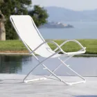 Scaun de gradina pliabil din otel galvanizat Made in Italy 2 piese - Hobbit Viadurini