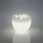 Găleata de gheață Kalimera Slide alb strălucitor făcută în Italia Viadurini