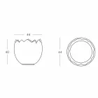 Găleata de gheață Kalimera Slide alb strălucitor făcută în Italia Viadurini