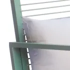 Scaun balansoar de exterior din aluminiu cu pernă căptușită - Brontolo Viadurini