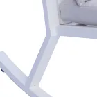 Scaun balansoar de exterior din aluminiu cu pernă căptușită - Brontolo Viadurini