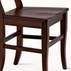 Scaun clasic din lemn masiv de fag Design Made in Italy - Claudie Viadurini