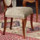 Scaun Clasic Lemn și Tesatura Cu sau Fara Cotiere Made in Italy - Ellie Viadurini