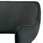 Scaun cu Cotiere Complet Tapițat și Picioare Oțel - Ravenna Viadurini