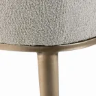 Scaun cu Cotiere cu Sezut Tapitat si Picioare Otel Made in Italy - Ascoli Viadurini