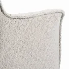 Scaun cu Cotiere cu Sezut Tapitat si Picioare Otel Made in Italy - Ascoli Viadurini