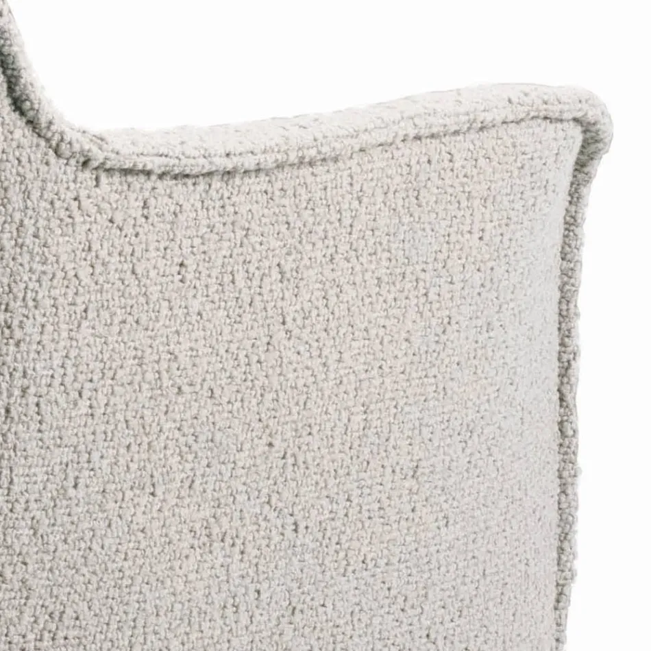 Scaun cu Cotiere cu Sezut Tapitat si Picioare Otel Made in Italy - Ascoli Viadurini