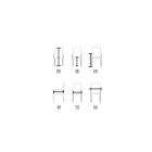 Scaun cu Cotiere Tapițat cu Piele Ivory Made in Italy - Shell Viadurini