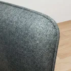 Scaun cu picioare din lemn și șezut din material textil rezistent la pete - Kandinsky Viadurini