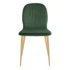 Scaun cu sezut din material monococ si picioare conice Made in Italy - Nezoku Viadurini