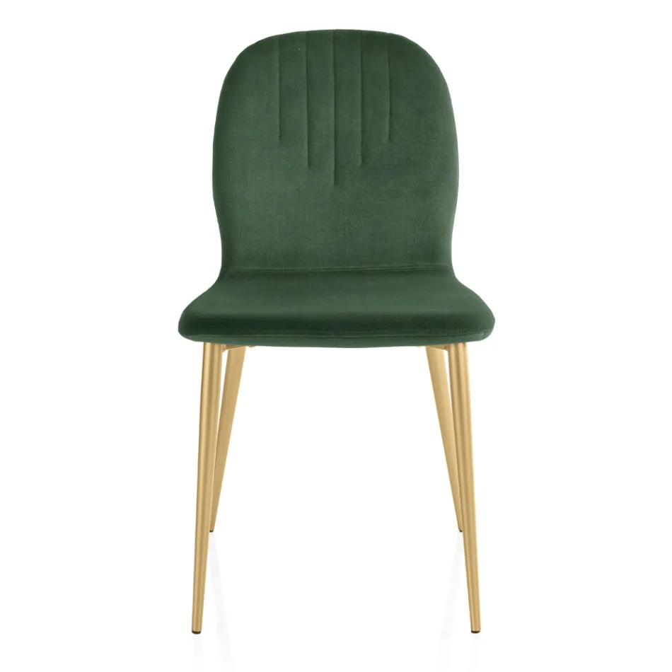 Scaun cu sezut din material monococ si picioare conice Made in Italy - Nezoku Viadurini