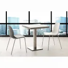 Scaun cu cadru cromat si carcasa din polipropilena Licata Viadurini