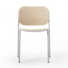 Scaun de bucatarie din lemn si metal vopsit Made in Italy 2 piese - Saffia Viadurini