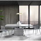 Scaun de bucatarie din polipropilena mata cu picioare din otel 4 piese - Beyonce Viadurini