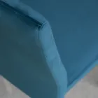 Scaun Bucatarie cu Picioare Metal si Scaun din Catifea, 4 Bucati - Darvina Viadurini