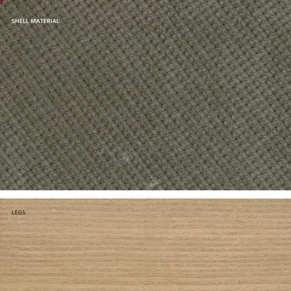 Scaun de bucatarie de design din lemn si material fabricat in Italia, Egizia Viadurini