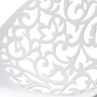 Scaun de bucatarie stivuibil din ABS alb mat si metal 4 piese - Rametta Viadurini