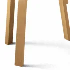 Scaun de bucătărie din lemn de fag curbat natural Fabricat în Italia - Cassiopea Viadurini