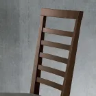 Scaun de bucatarie din lemn si scaun din stofa de design italian - Jeanine Viadurini