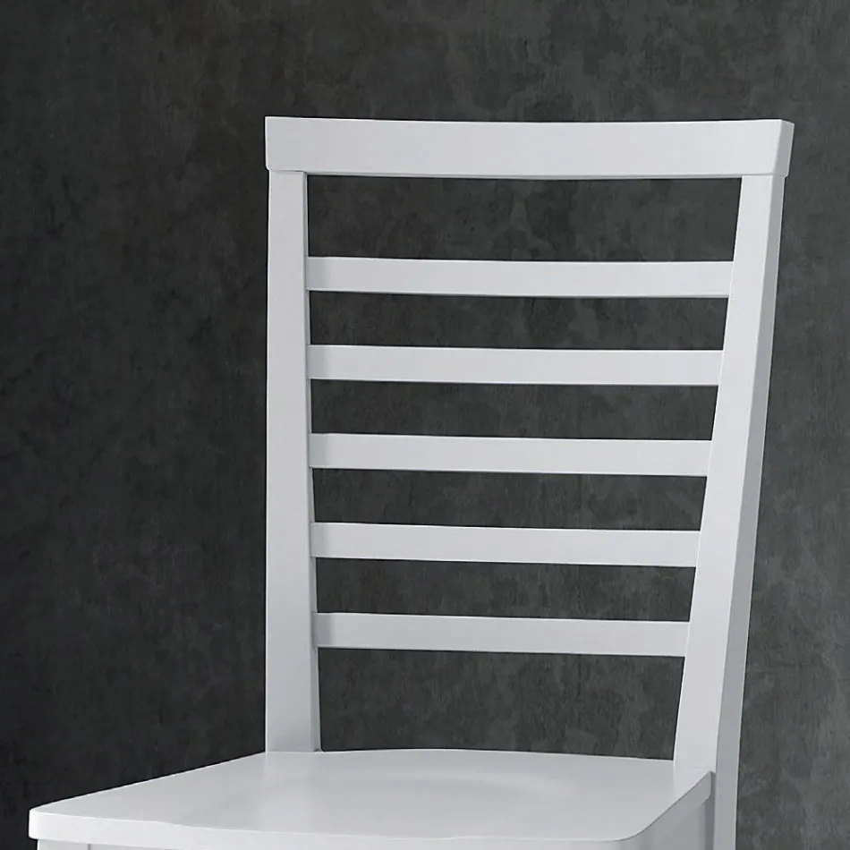 Scaun de bucătărie din lemn masiv de fag cu design italian - Jeanine Viadurini